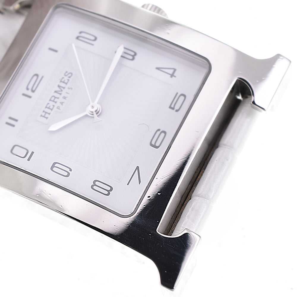 HERMES H watch HH1.810 white Dial Quartz Men's
 Watch D#144484