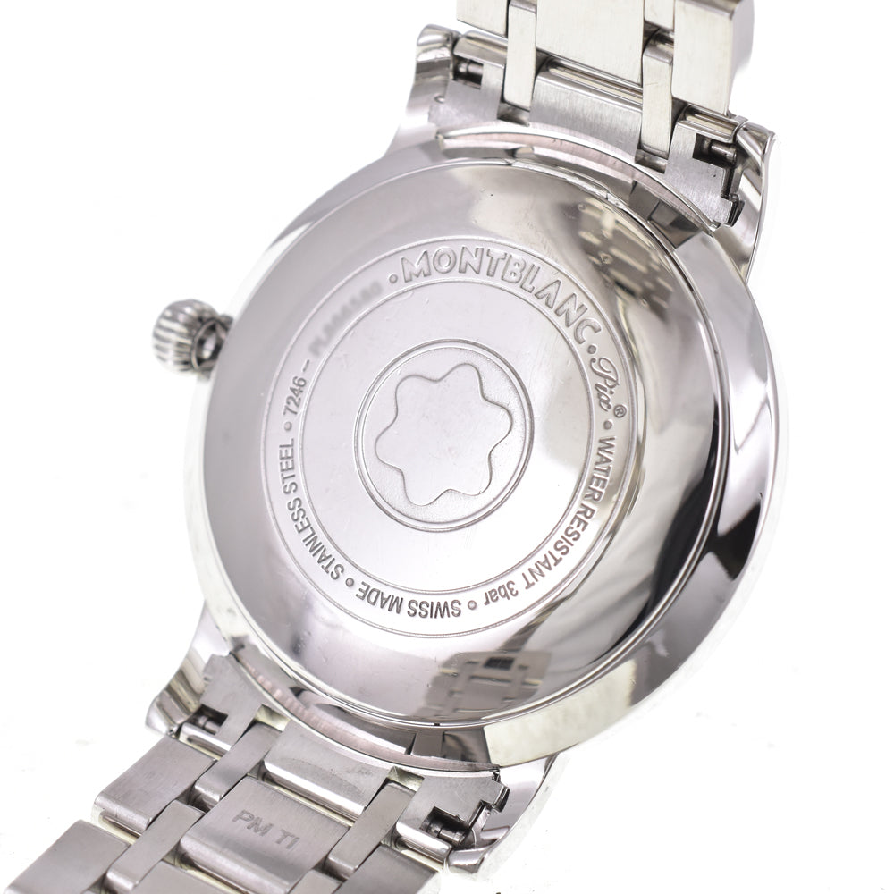 MONTBLANC Star classic 7246 Date White shell Dial Quartz Men's
 Watch I#144495