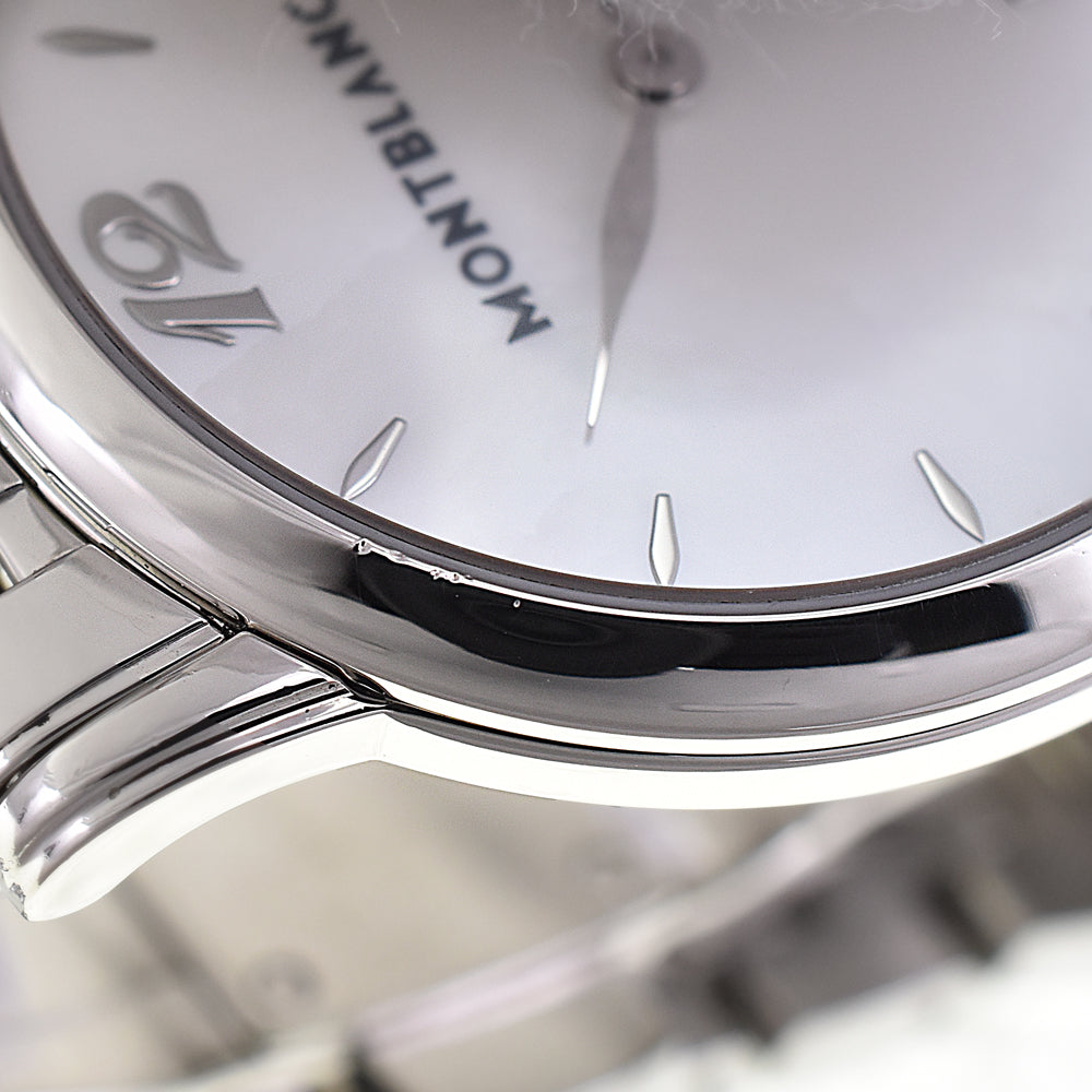 MONTBLANC Star classic 7246 Date White shell Dial Quartz Men's
 Watch I#144495