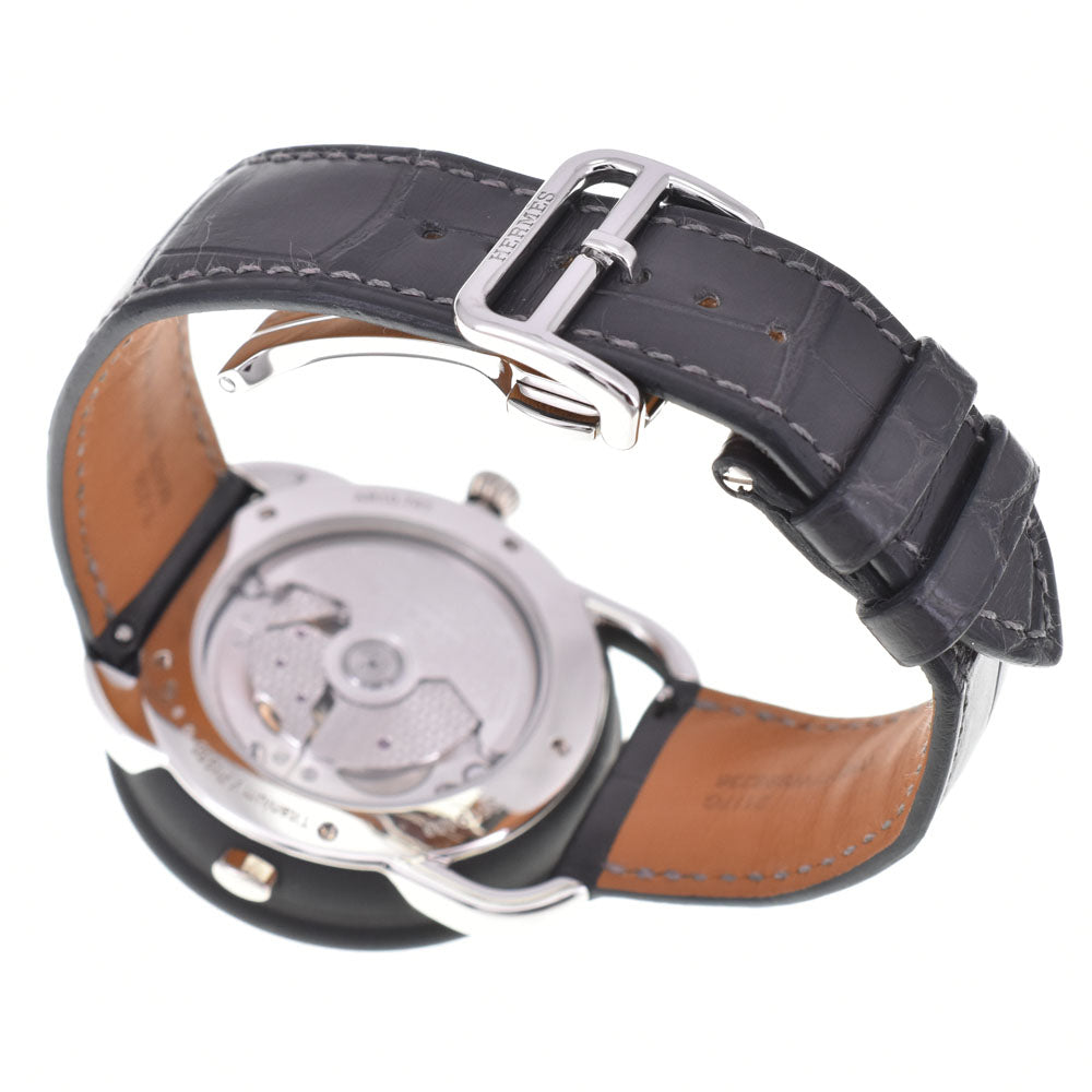 with paper HERMES Le Temps Voyageur AR10.741.330 Date gray Dial Automatic Men's
 Watch □#144501