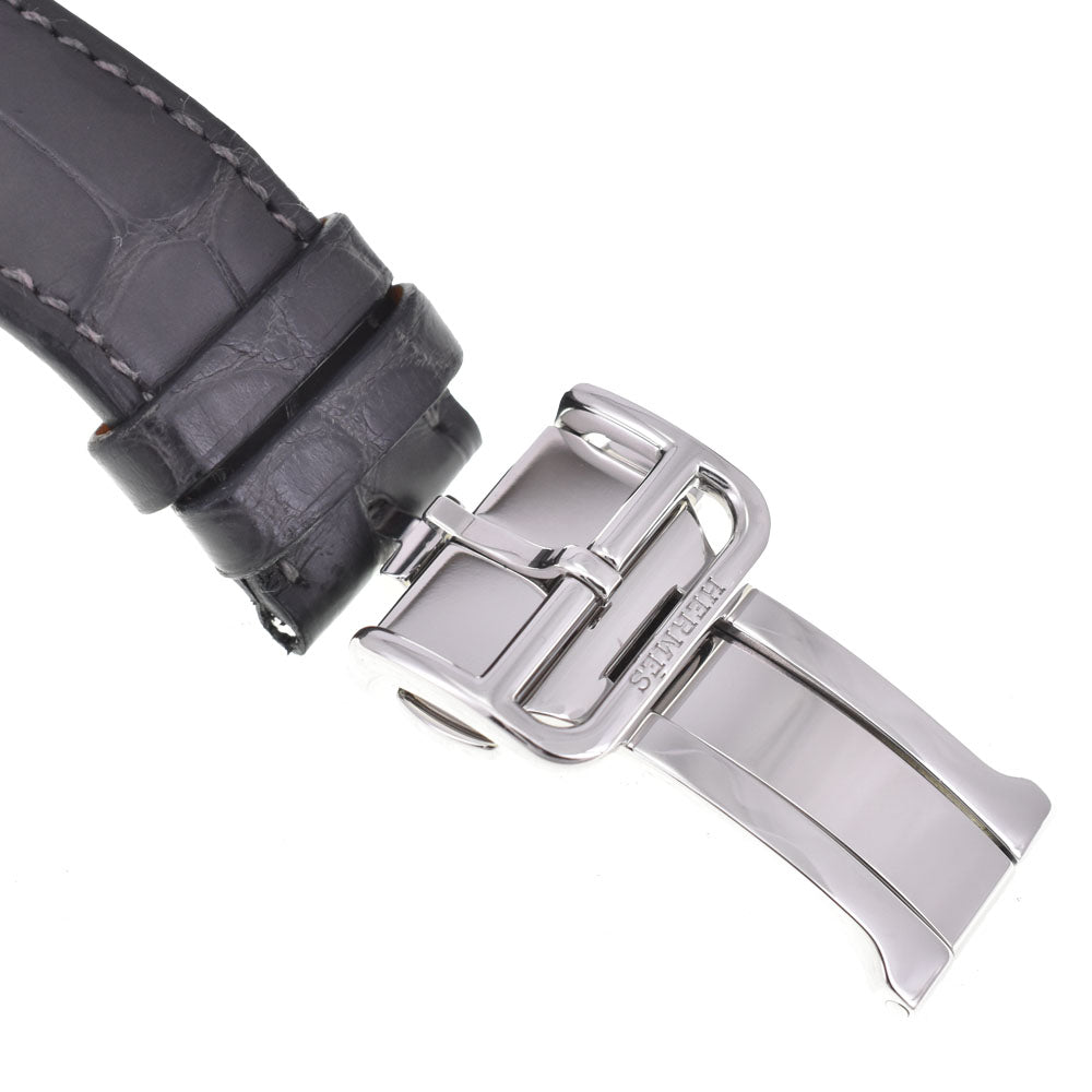 with paper HERMES Le Temps Voyageur AR10.741.330 Date gray Dial Automatic Men's
 Watch □#144501