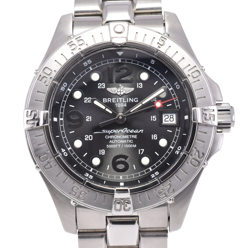BREITLING Super Ocean A17360 Date chronometer black Dial Automatic Men's
 Watch G#144506