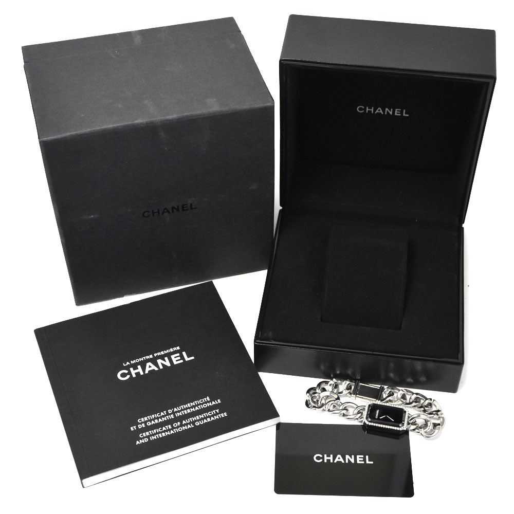 with paper CHANEL Premiere H3254 Diamond Bezel black Dial Quartz Ladies
 Watch H#144514