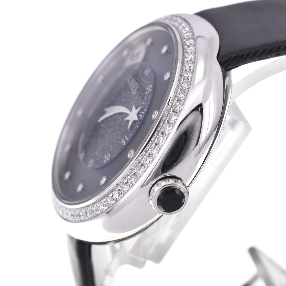 with paper CHANEL Mademoiselle H3389 K18WG Diamond black Dial Automatic Ladies
 Watch D#144516