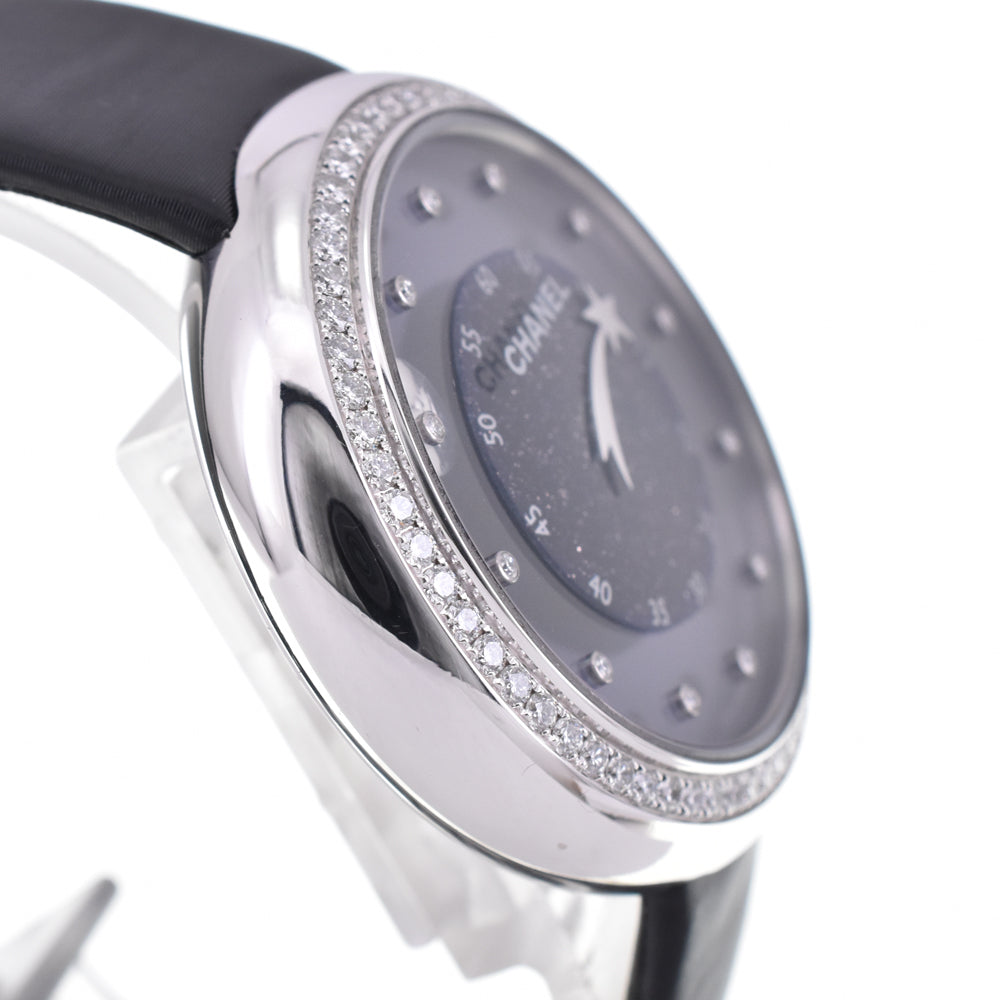 with paper CHANEL Mademoiselle H3389 K18WG Diamond black Dial Automatic Ladies
 Watch D#144516