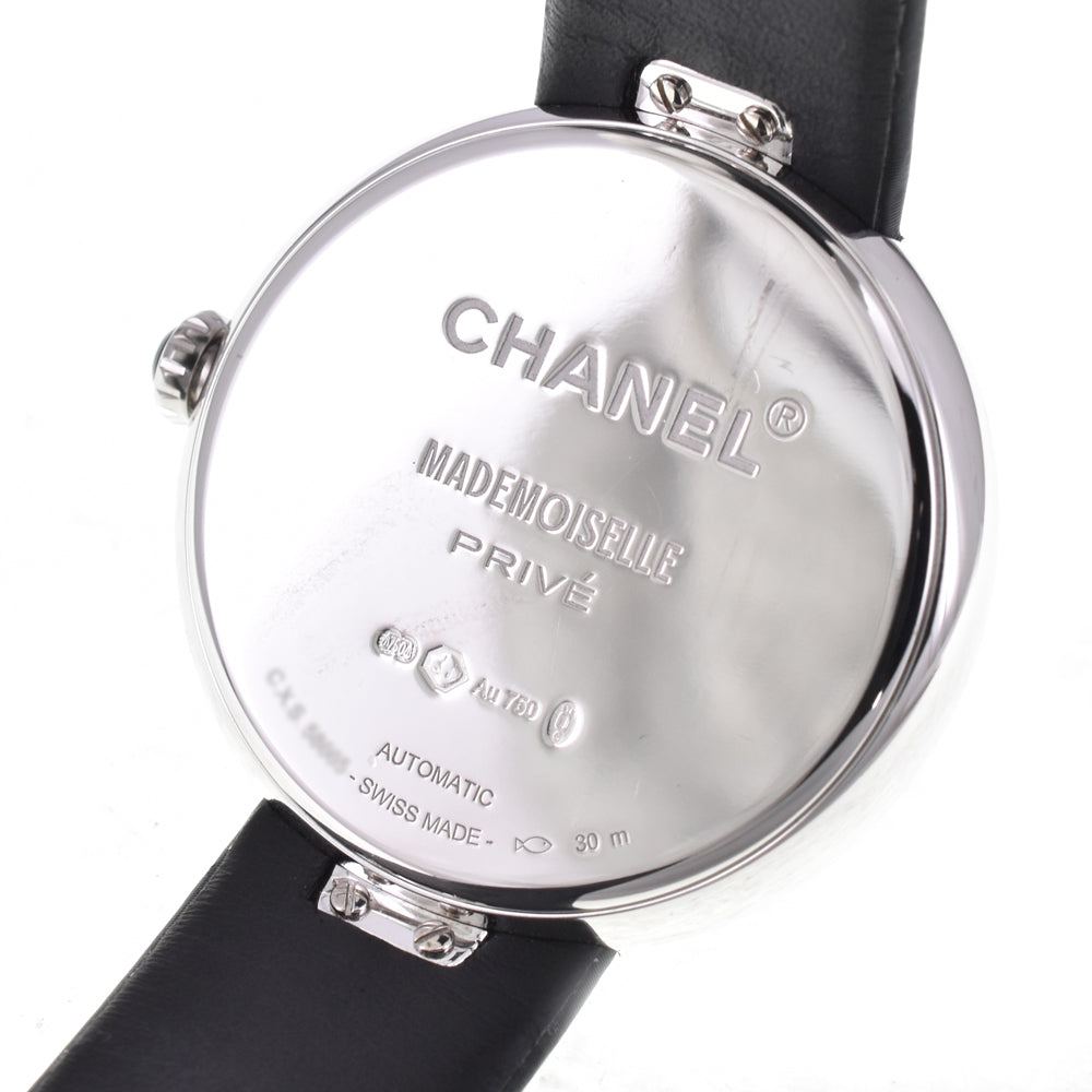 with paper CHANEL Mademoiselle H3389 K18WG Diamond black Dial Automatic Ladies
 Watch D#144516