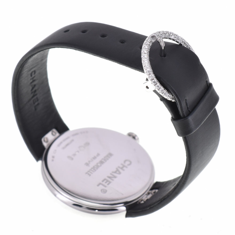 with paper CHANEL Mademoiselle H3389 K18WG Diamond black Dial Automatic Ladies
 Watch D#144516