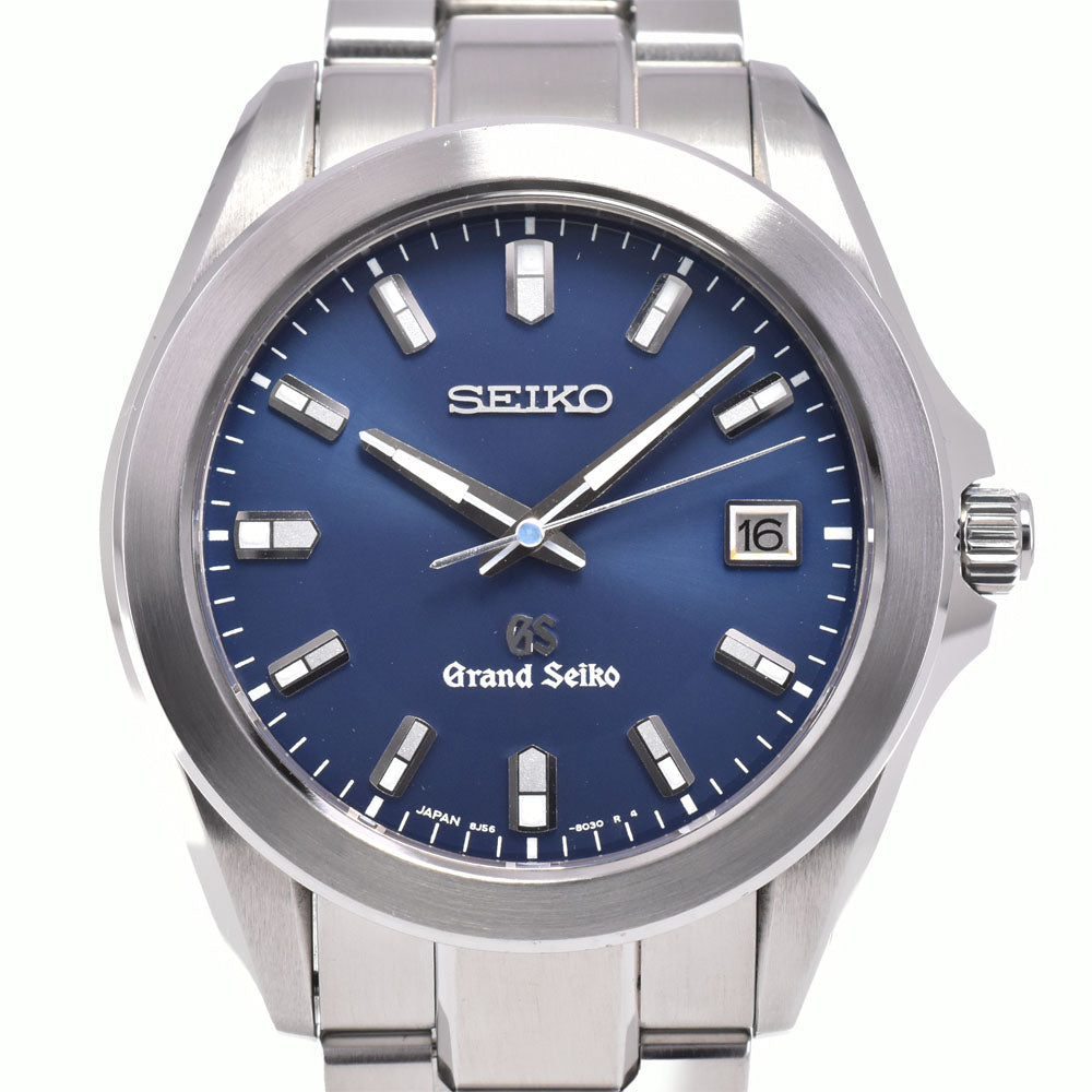 with paper SEIKO Grand Seiko 8J56-8020/SBGF019 Date blue Dial Quartz Men's
 Watch D#144519