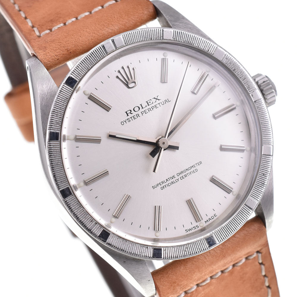 ROLEX Oyster perpetual 1007 vintage Cal.1570 Silver Dial Automatic Men's
 Watch G#144521