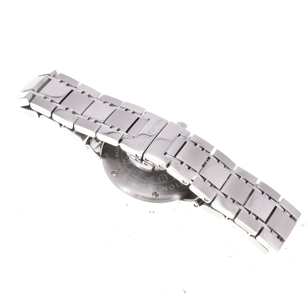 with paper LOUIS VUITTON Tambour Q121B2 Date purple Dial Quartz Ladies
 Watch D#144522