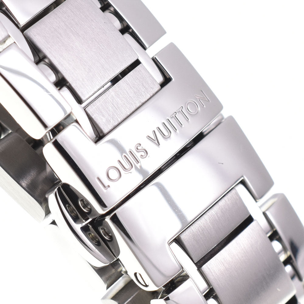 with paper LOUIS VUITTON Tambour Q121B2 Date purple Dial Quartz Ladies
 Watch D#144522