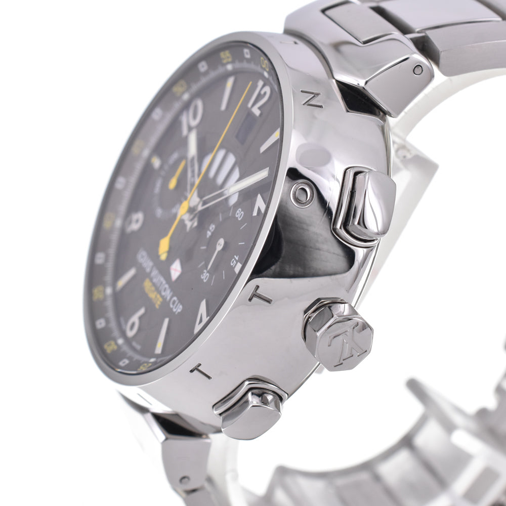 with paper LOUIS VUITTON Tambour Chrono Regatta Vuitton Cup Q1021 Brown Dial Automatic Men's
 Watch C#144524