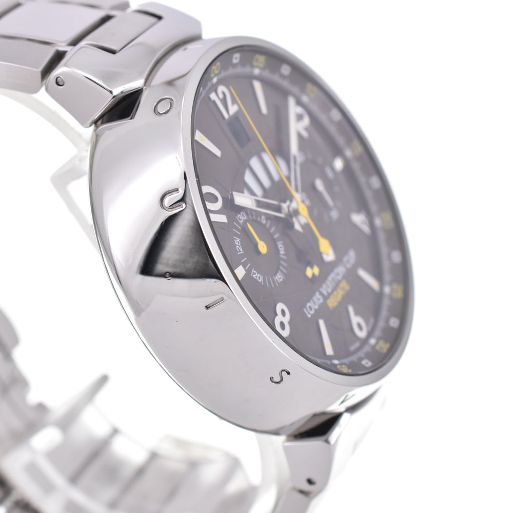 with paper LOUIS VUITTON Tambour Chrono Regatta Vuitton Cup Q1021 Brown Dial Automatic Men's
 Watch C#144524
