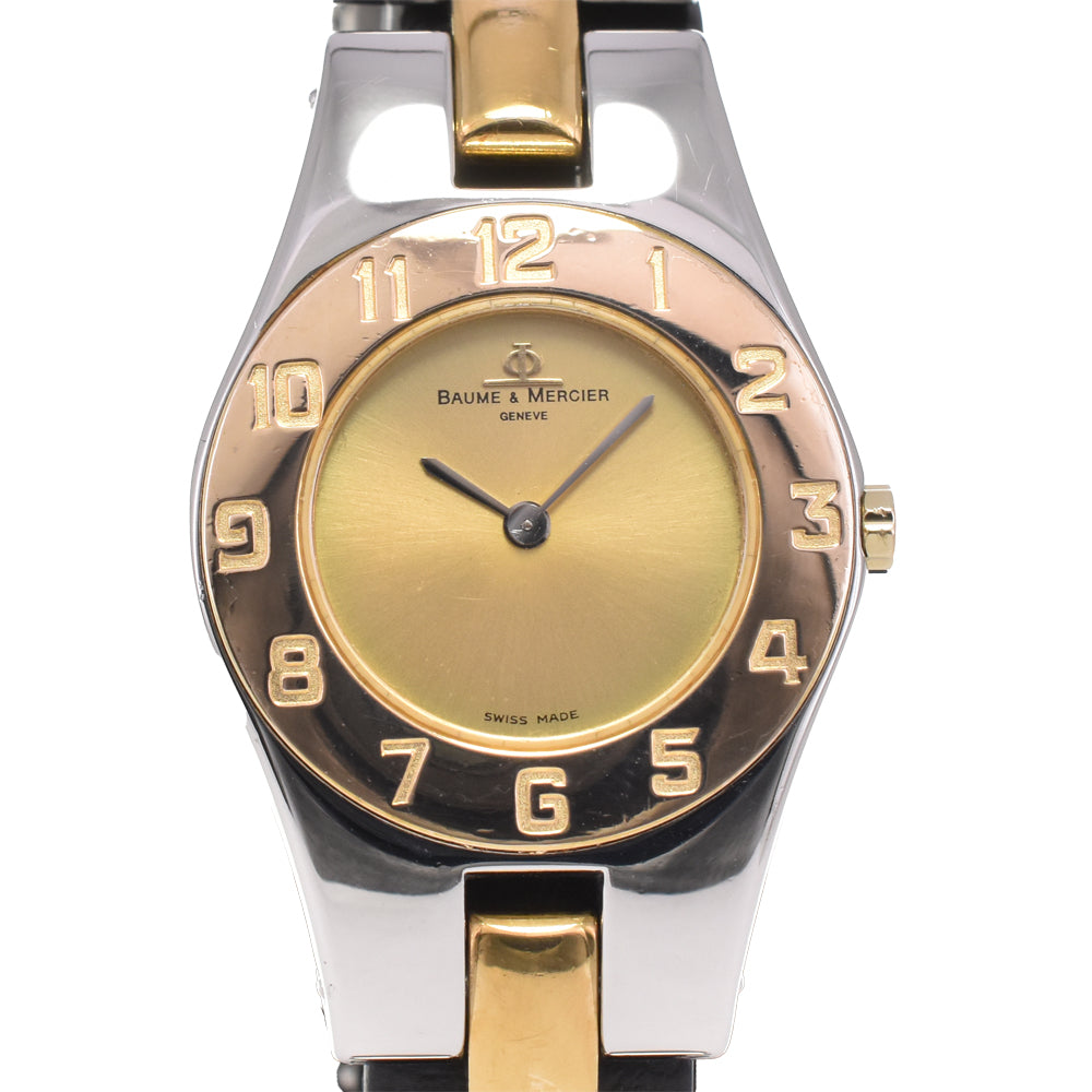 Baume & Mercier Linea 5251 Stainless Steel/Gold Plated gold Dial Quartz Ladies
 Watch J#144535
