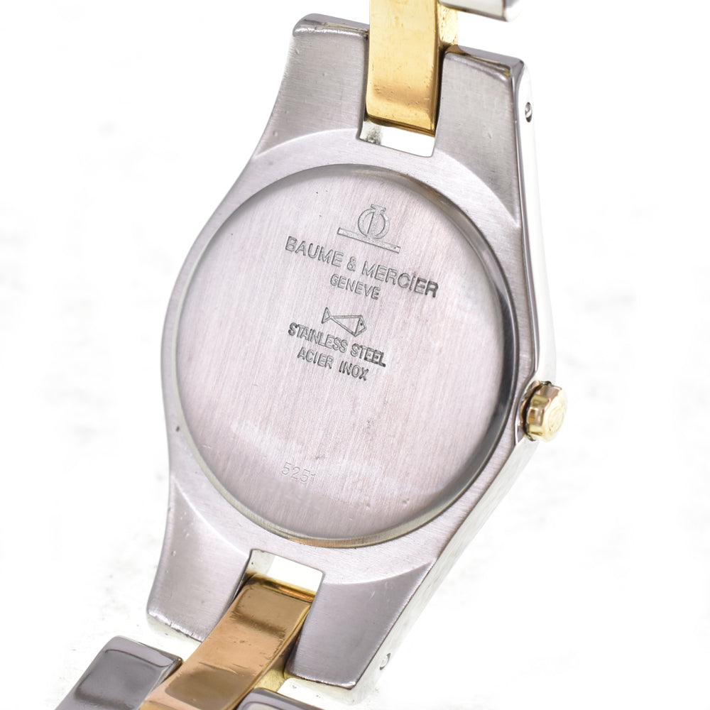 Baume & Mercier Linea 5251 Stainless Steel/Gold Plated gold Dial Quartz Ladies
 Watch J#144535
