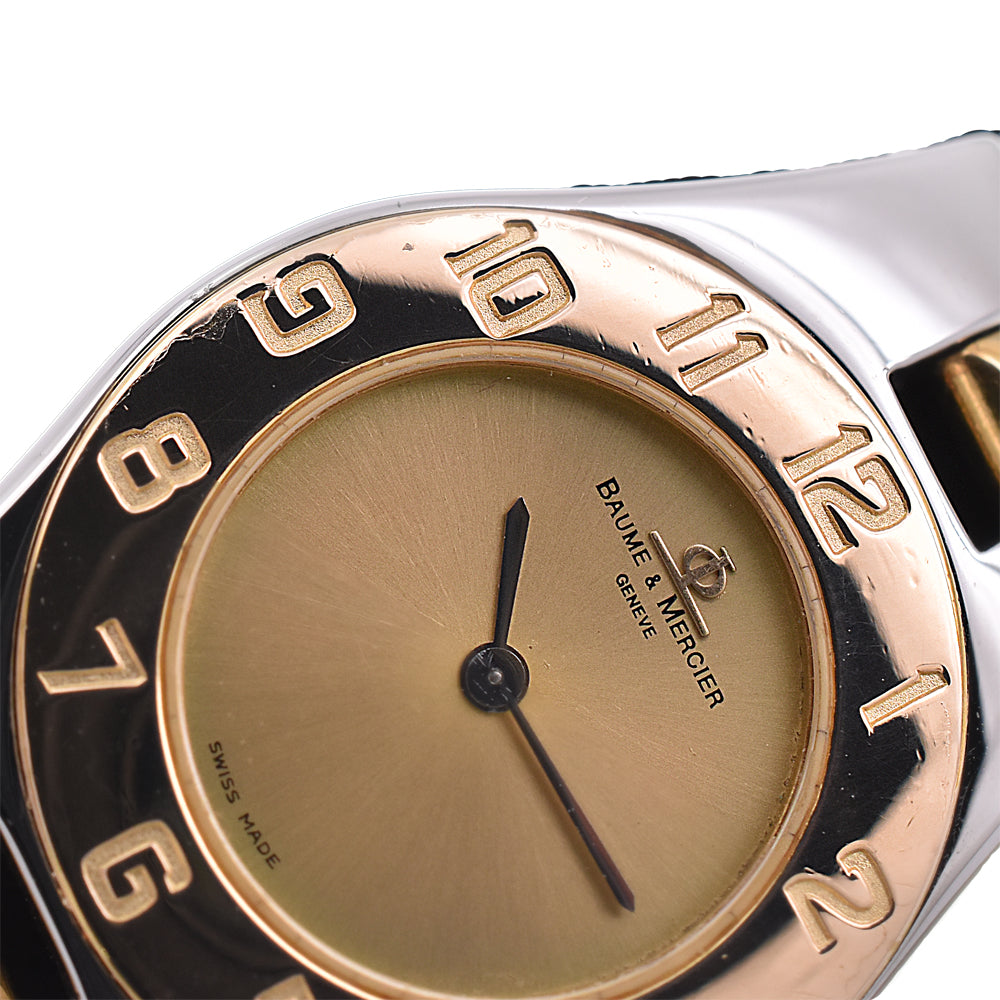 Baume & Mercier Linea 5251 Stainless Steel/Gold Plated gold Dial Quartz Ladies
 Watch J#144535