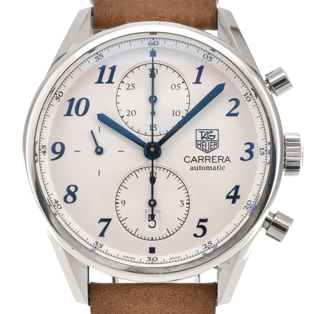 TAG HEUER Carrera Heritage CAS2111 Chronograph Silver Dial Automatic Men's
 Watch I#144538