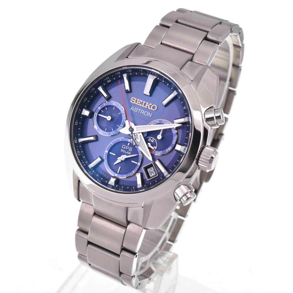 with paper SEIKO Astron 5X53-0BT0/SBXC115 Shohei Otani 2022 Limited Edition blue Dial GPS Solar Men's
 Watch E#144539