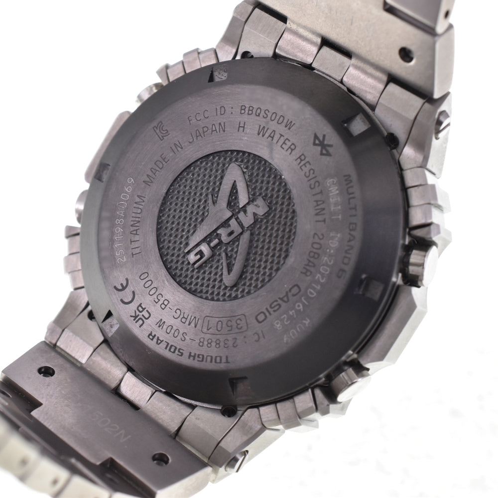 with paper CASIO G-SHOCK MRG-B5000D-1JR Radio Sync Solar Men's
 Watch D#144542