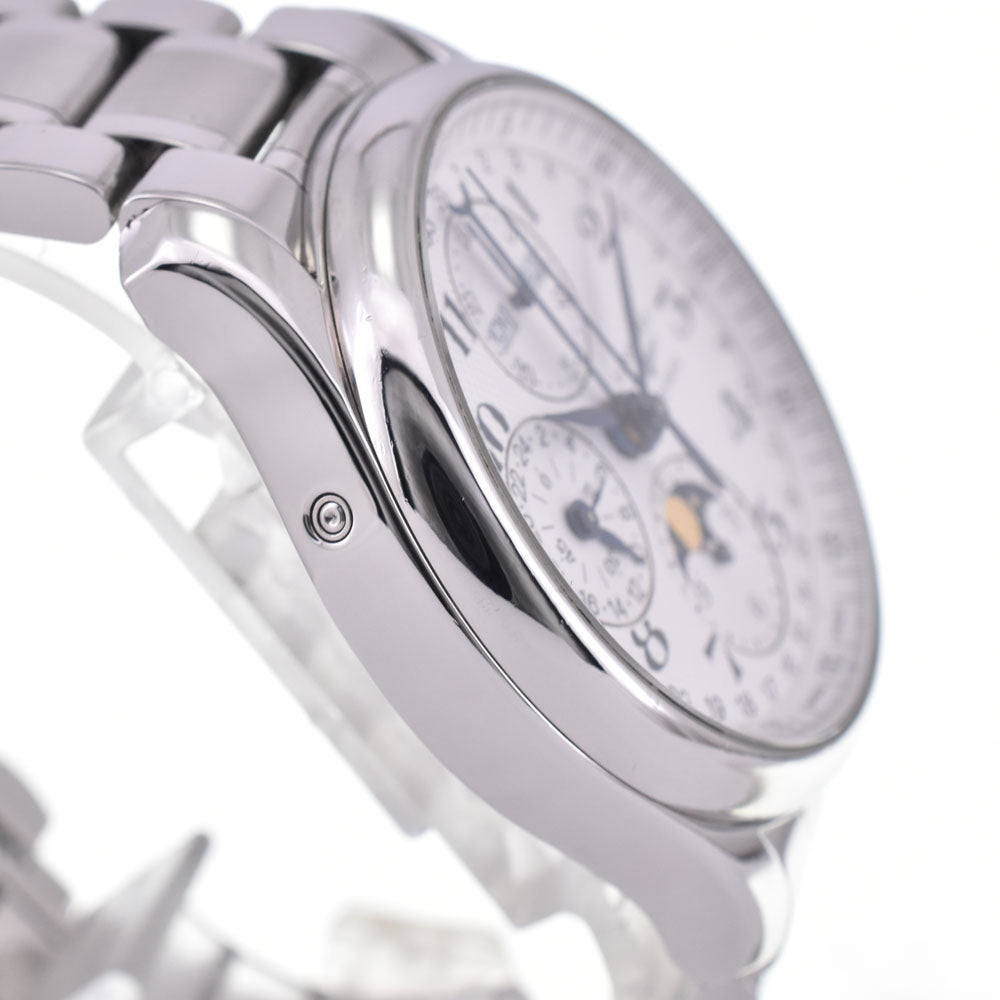 LONGINES Master collection L2.673.4 Triple calendar chronograph moonface Silver Dial Automatic Men's
 Watch H#144543