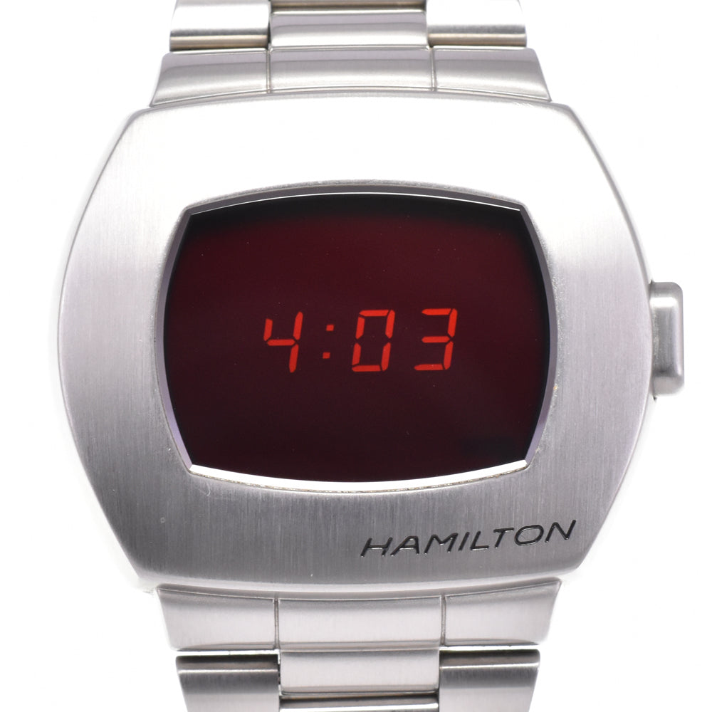 with paper HAMILTON American Classic Pulsar PSR H52414130 Red Dial Quartz Men's
 Watch E#144544