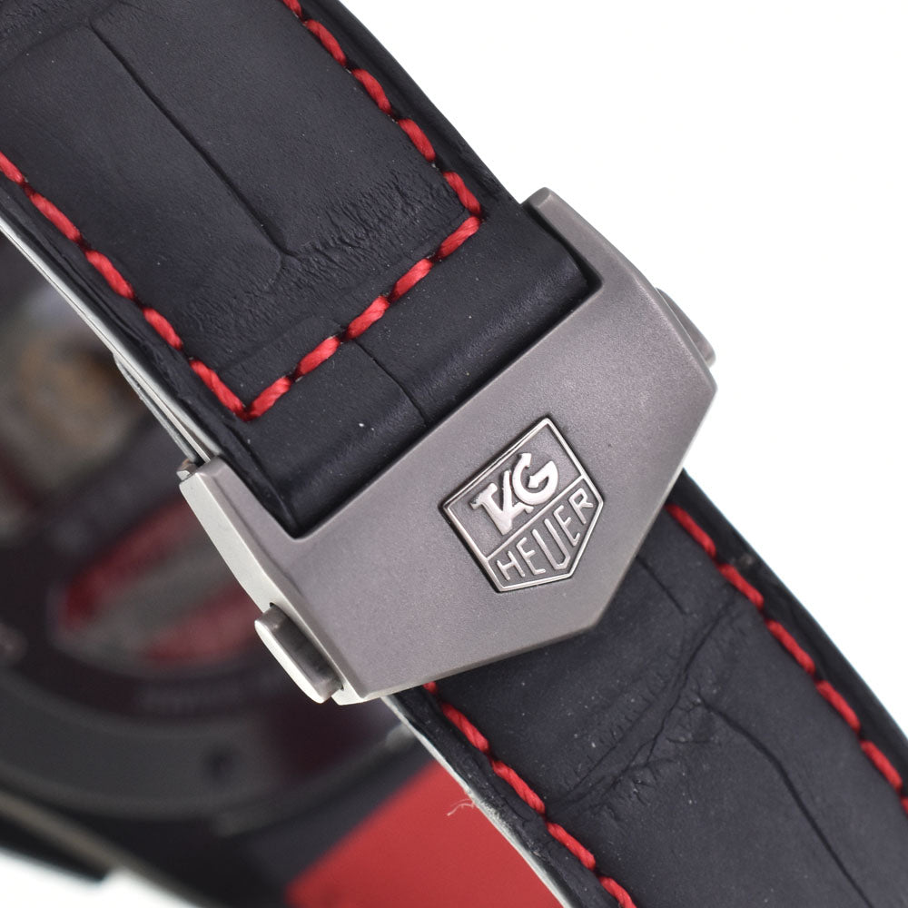 with paper TAG HEUER Grand Carrera CAV5185.FC6237 Caliber 36RS chronograph black Dial Automatic Men's
 Watch C#144551