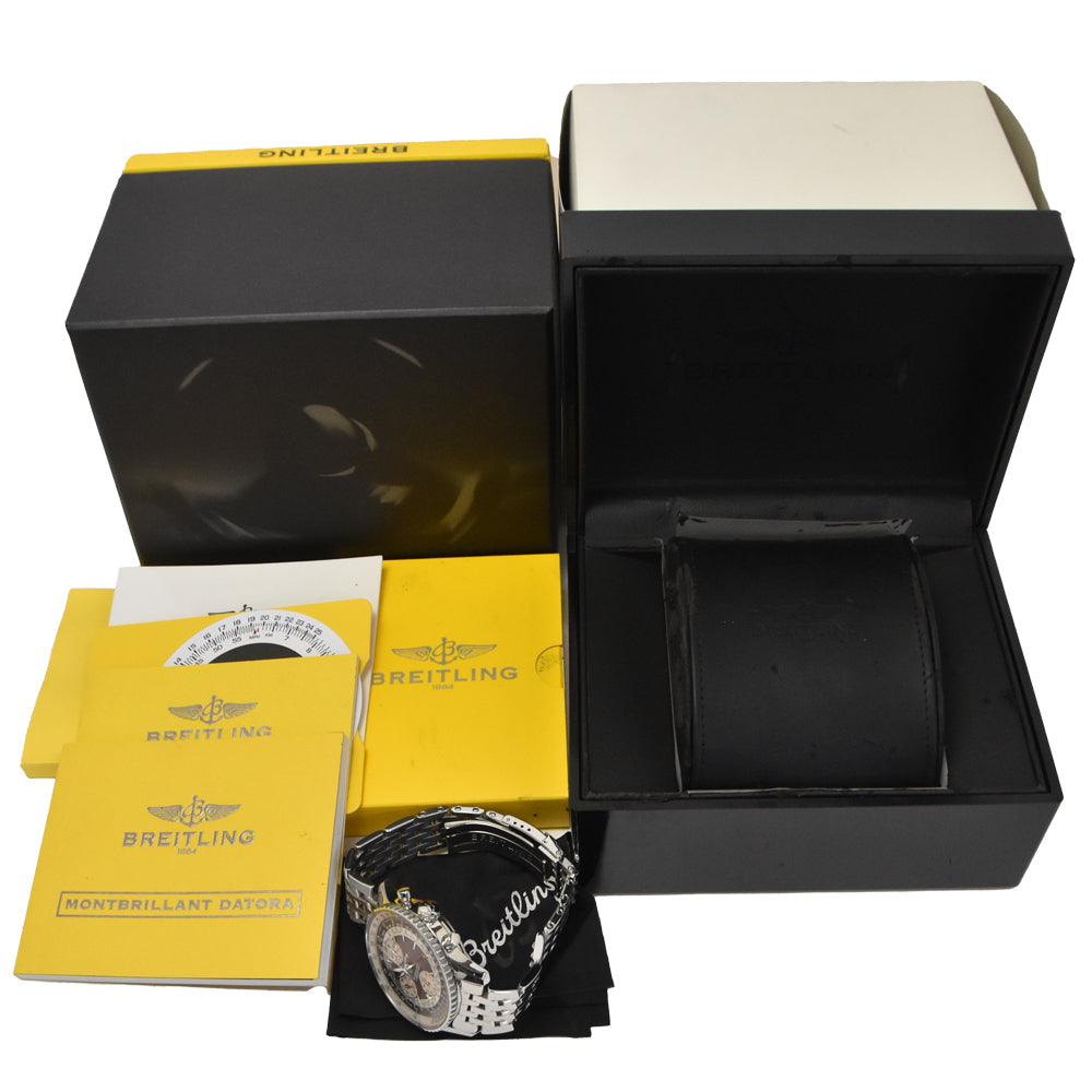 BREITLING Mont blilandatla A21330 Chronograph Triple calendar Brown Dial Automatic Men's
 Watch C#144553