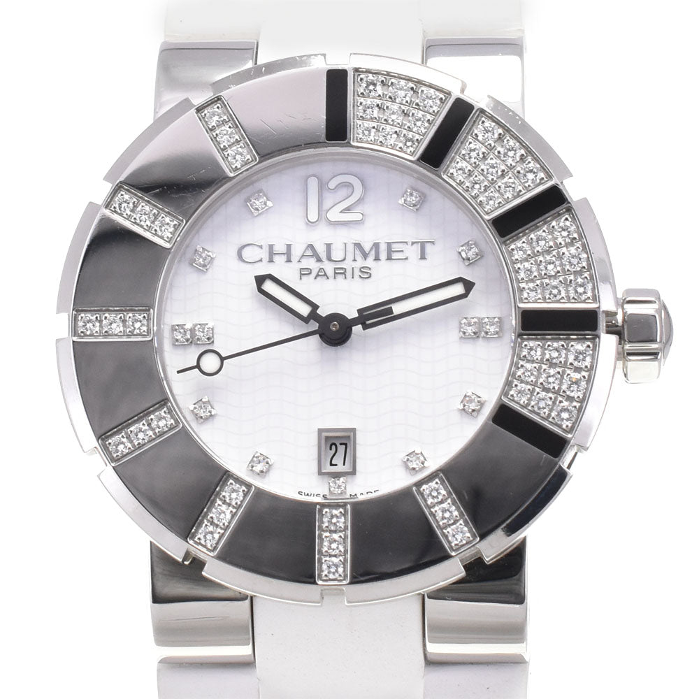 Chaumet Class One W17288-33 Diamond date white Dial Quartz Ladies
 Watch E#144556