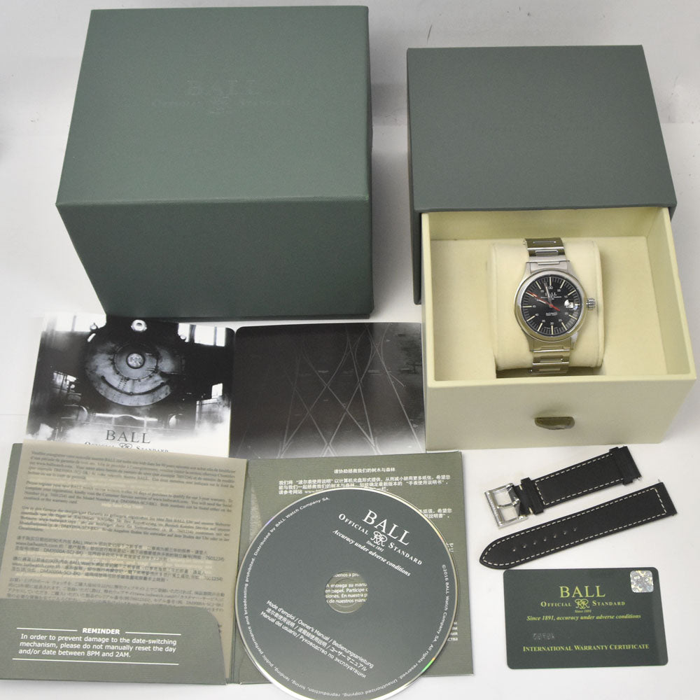 with paper BALLWATCH Stokeman Nightbreaker NM2188C-S12J-BK2 Date black Dial Automatic Men's
 Watch D#144560