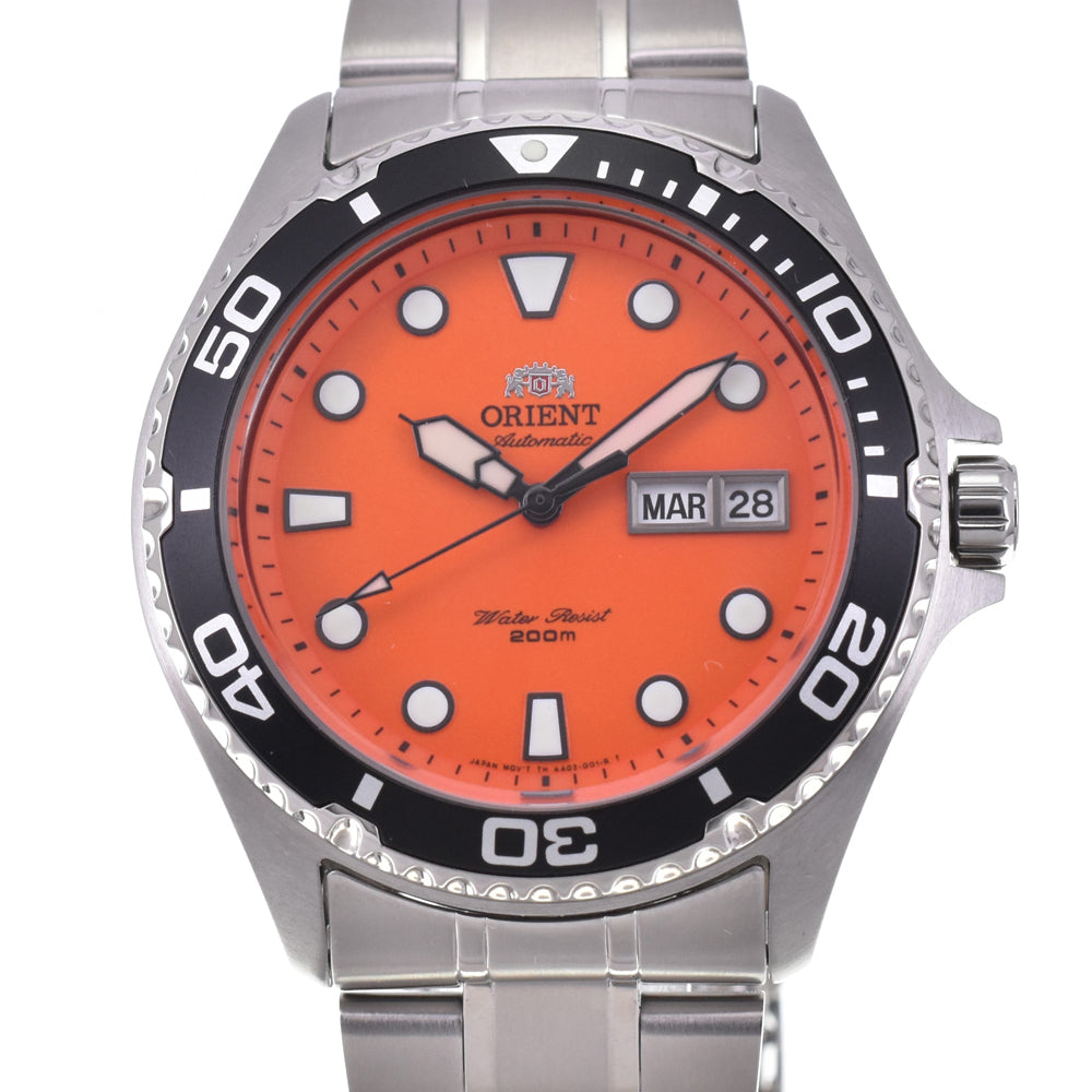 with paper ORIENT Diver FAA02006M9 200m Orange Dial Automatic Men's
 Watch C#144561
