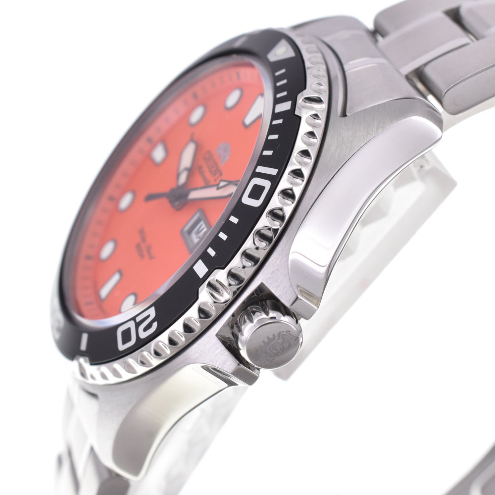 with paper ORIENT Diver FAA02006M9 200m Orange Dial Automatic Men's
 Watch C#144561