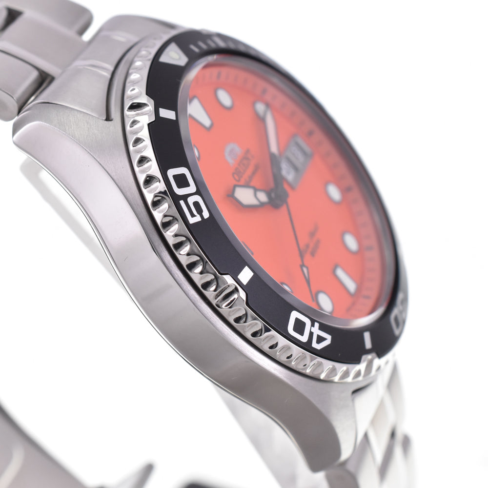 with paper ORIENT Diver FAA02006M9 200m Orange Dial Automatic Men's
 Watch C#144561