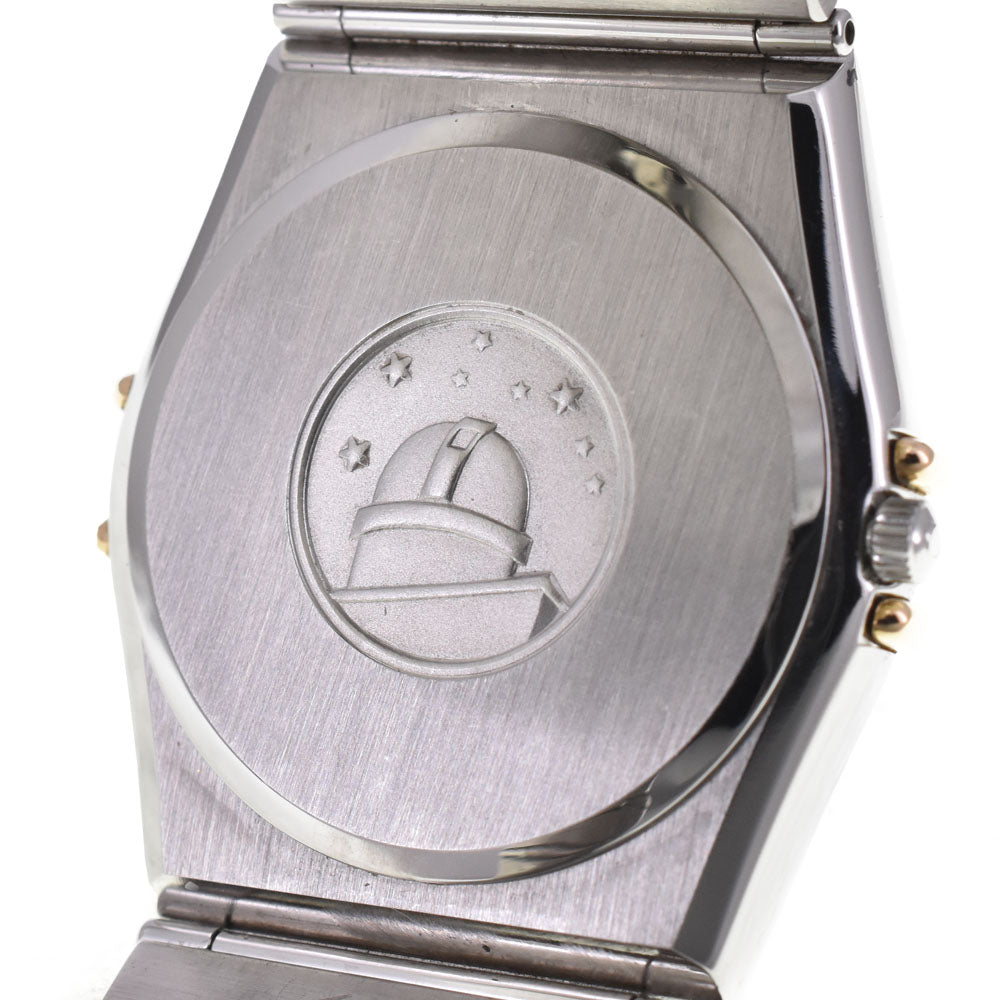 OMEGA Constellation Stainless Steel/YG Flat Bezel white Dial Quartz Men's
 Watch I#144562
