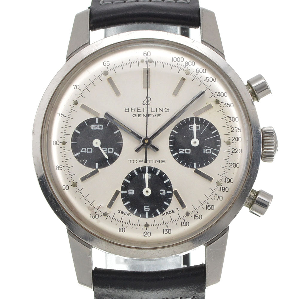 BREITLING Top time Ref.810 vintage Caliber Venus 178 Panda Dial Silver / Black Dial Hand Winding Men's
 Watch Z#144565