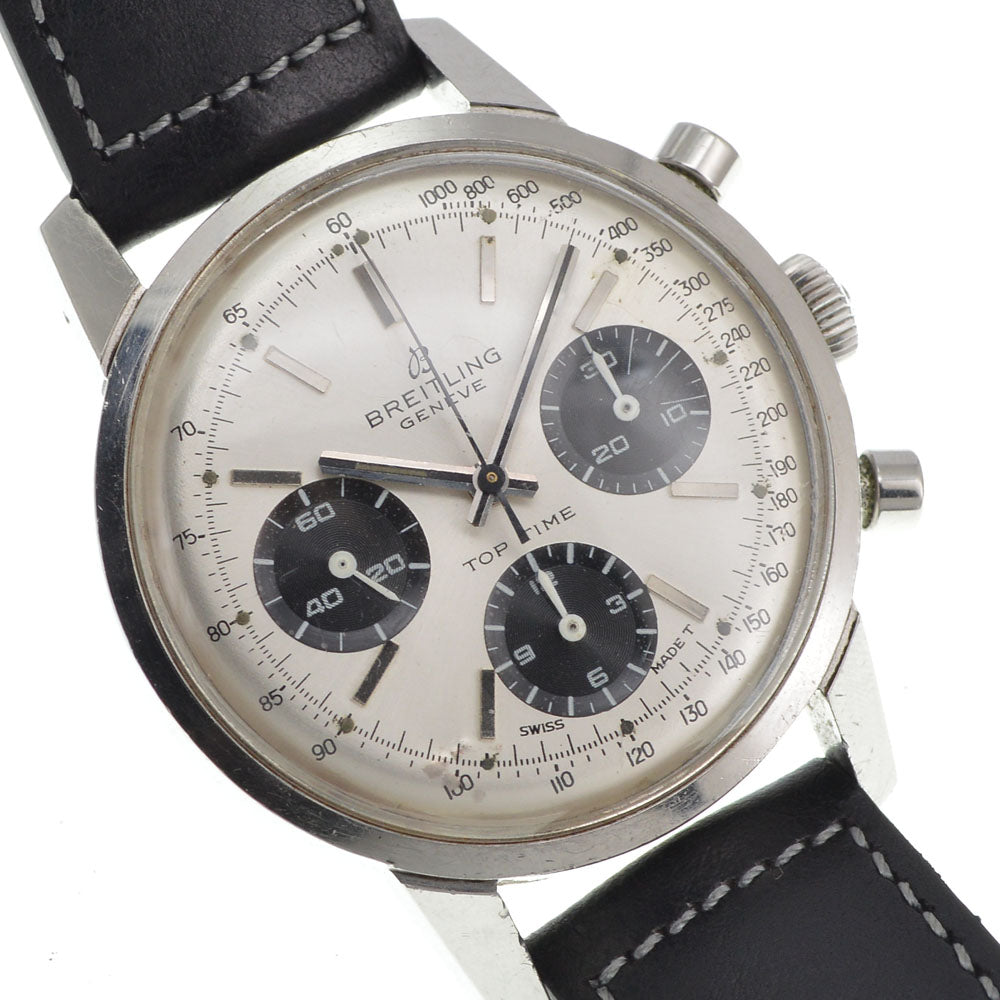 BREITLING Top time Ref.810 vintage Caliber Venus 178 Panda Dial Silver / Black Dial Hand Winding Men's
 Watch Z#144565