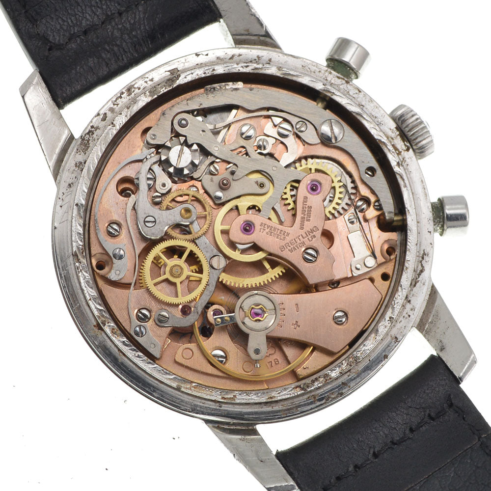 BREITLING Top time Ref.810 vintage Caliber Venus 178 Panda Dial Silver / Black Dial Hand Winding Men's
 Watch Z#144565