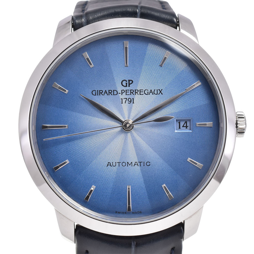 with paper GIRARD-PERREGAUX 1966 49555-11-431-BB60 Date Blue gradation Dial Automatic Men's
 Watch D#144576