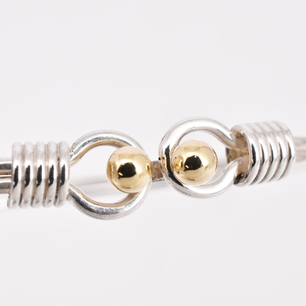 TIFFANY&Co. double hook and eye bangle Silver925/K18YG Ladies
 jewelry S#144578