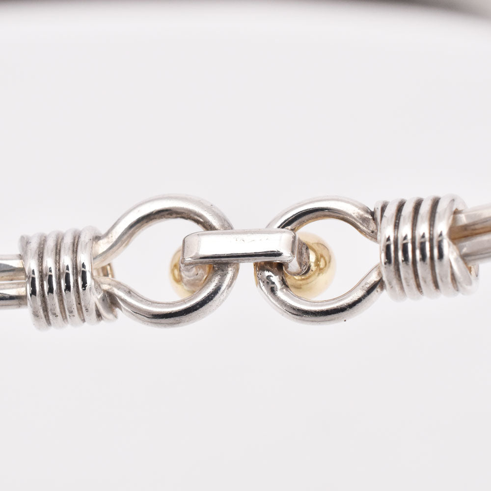 TIFFANY&Co. double hook and eye bangle Silver925/K18YG Ladies
 jewelry S#144578