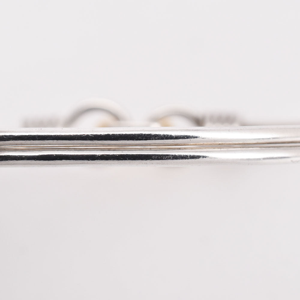 TIFFANY&Co. double hook and eye bangle Silver925/K18YG Ladies