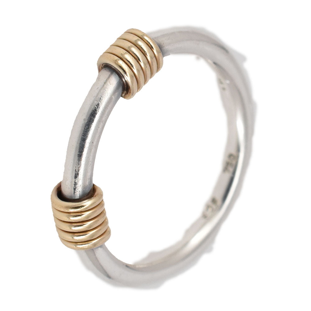 TIFFANY&Co. Bandwith Ring Size 51/JP11 Silver925/K18YG Ladies
 jewelry S#144587