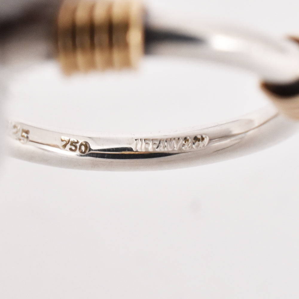 TIFFANY&Co. Bandwith Ring Size 51/JP11 Silver925/K18YG Ladies
 jewelry S#144587