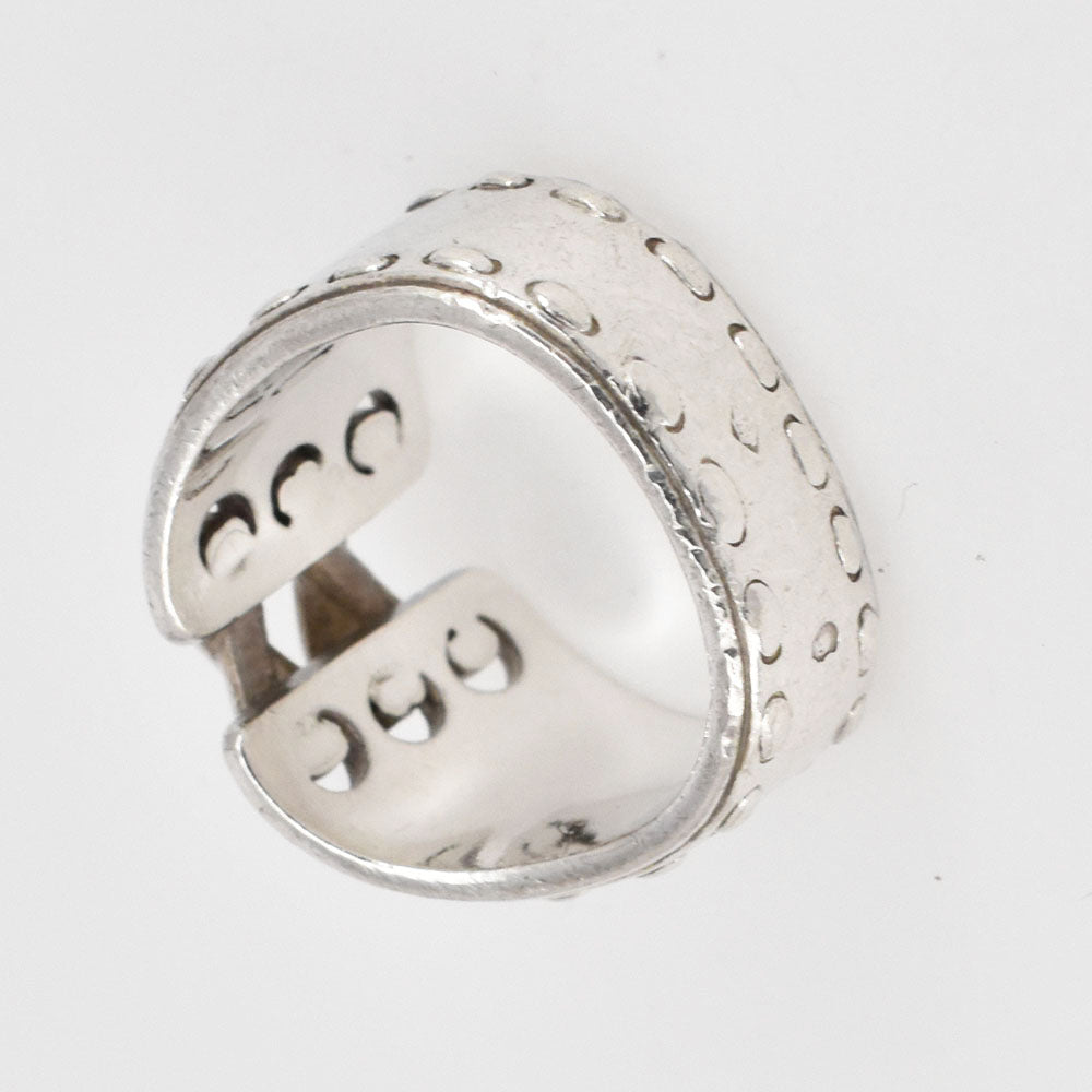 HERMES Mexican ring Size 51/JP11 SV925 Silver Ladies
 jewelry S#144590