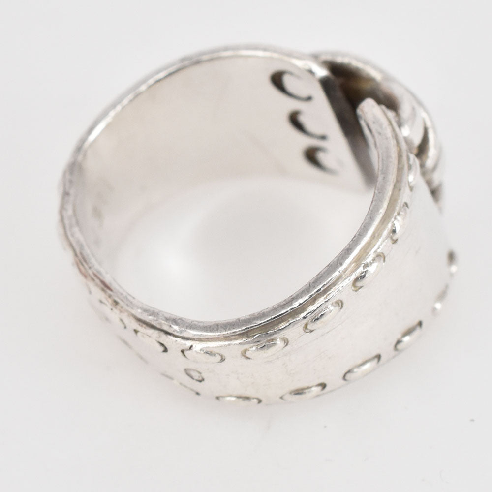 HERMES Mexican ring Size 51/JP11 SV925 Silver Ladies
 jewelry S#144590