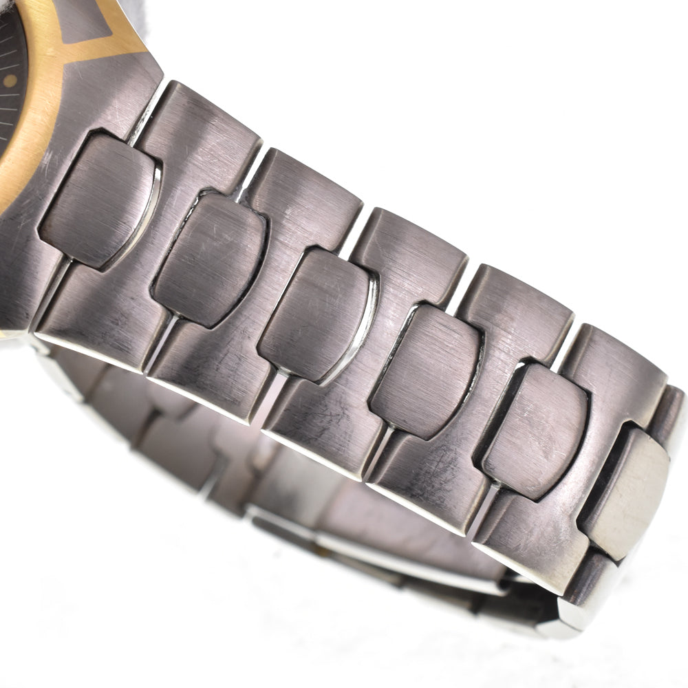 with paper OMEGA Seamaster Polaris vintage Titanium / K18YG gray Dial Quartz Men's
 Watch H#144593