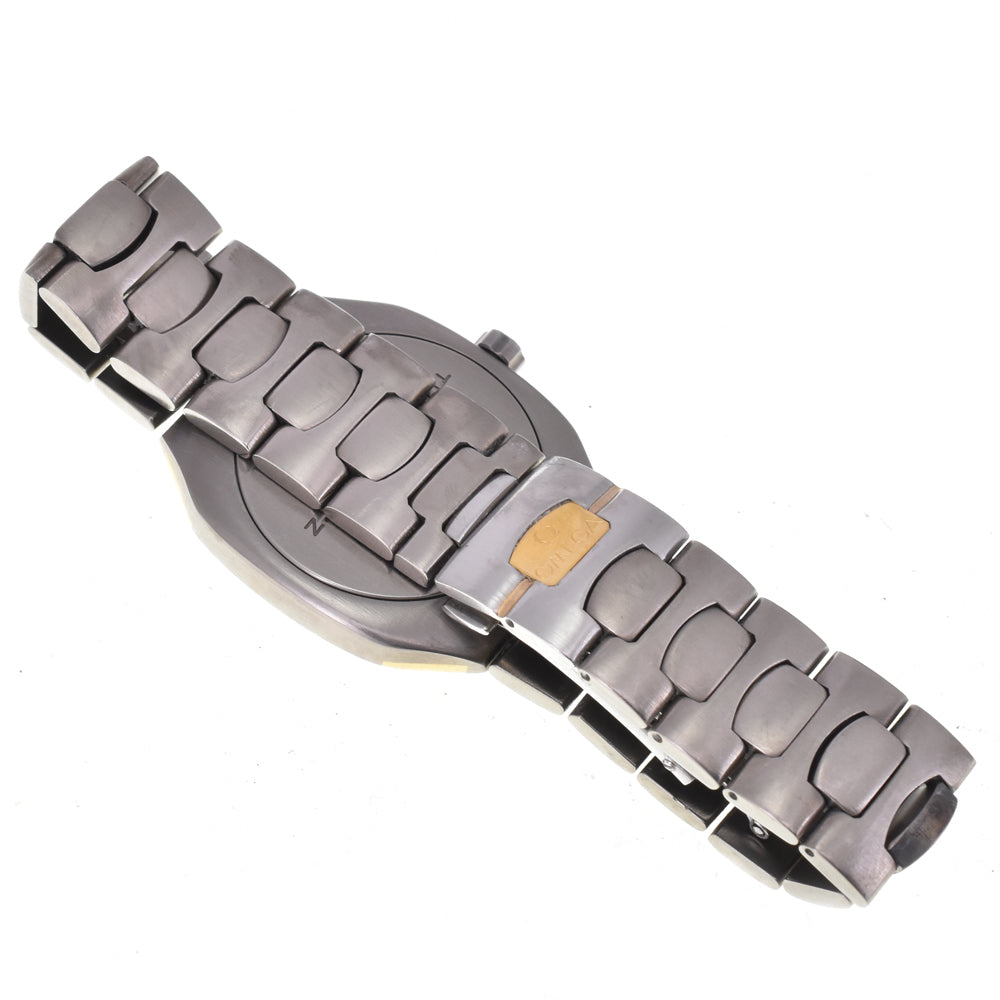 with paper OMEGA Seamaster Polaris vintage Titanium / K18YG gray Dial Quartz Men's
 Watch H#144593