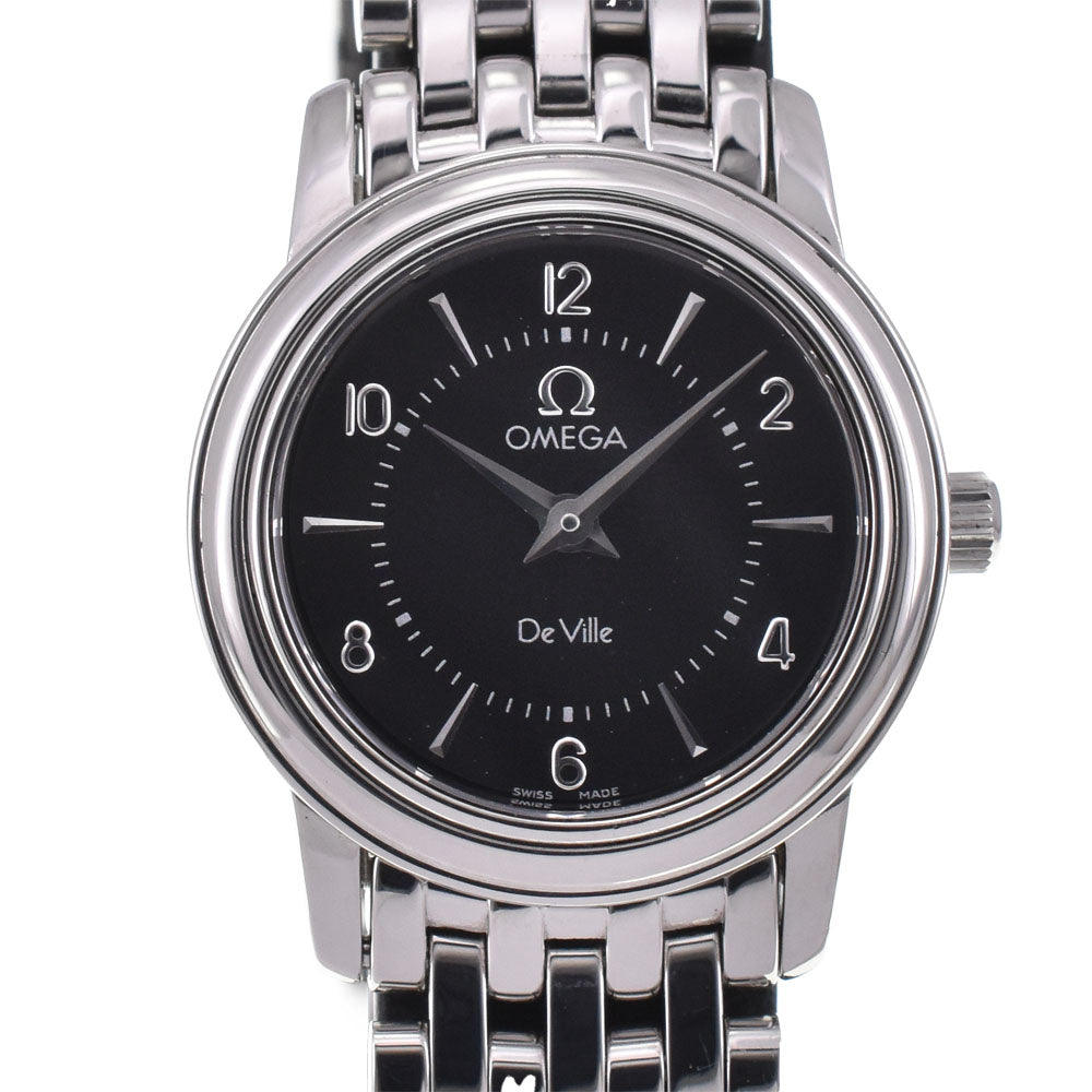 OMEGA De Ville Prestige 4570.50 black Dial Quartz Ladies
 Watch I#144595