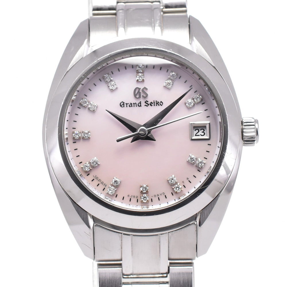 with paper SEIKO GS Grand Seiko 4J52-0AC0/STGF277 Diamond index Pink shell Dial Quartz Ladies
 Watch E#144610