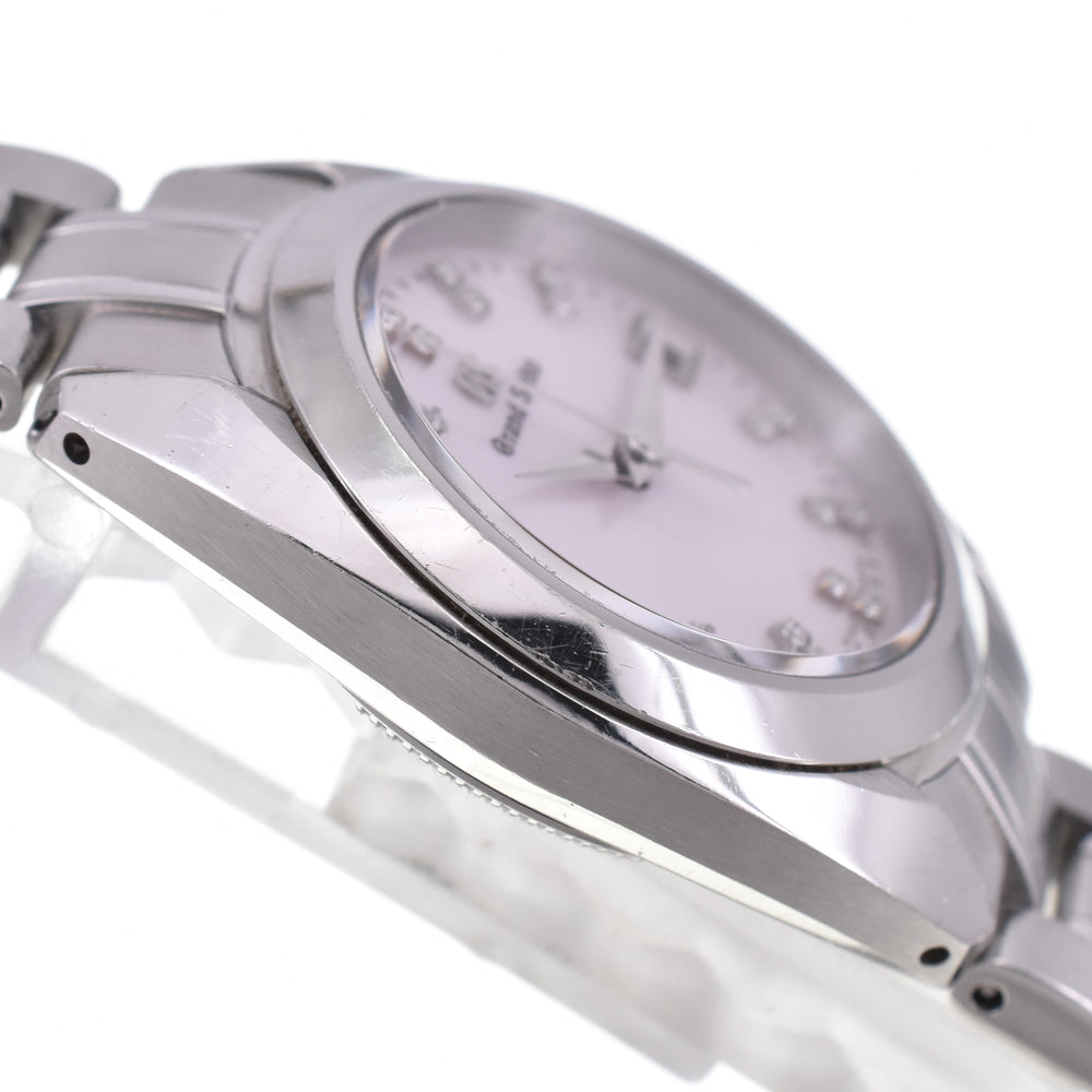 with paper SEIKO GS Grand Seiko 4J52-0AC0/STGF277 Diamond index Pink shell Dial Quartz Ladies
 Watch E#144610