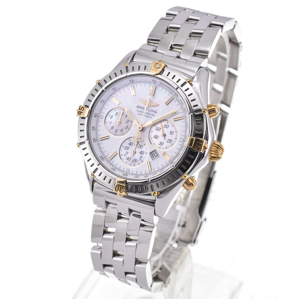 BREITLING Shadow flyback B35312 Stainless Steel/K18YG White shell Dial Automatic Men's
 Watch H#144611